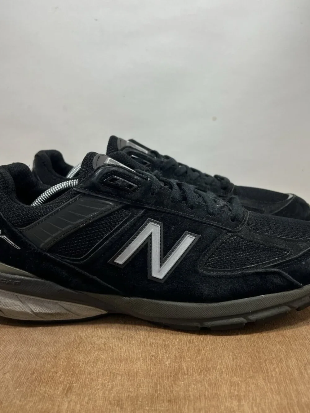 New Balance 990v5 Black Silver White Running Athletic M990BK5 Men Size 11.5 D